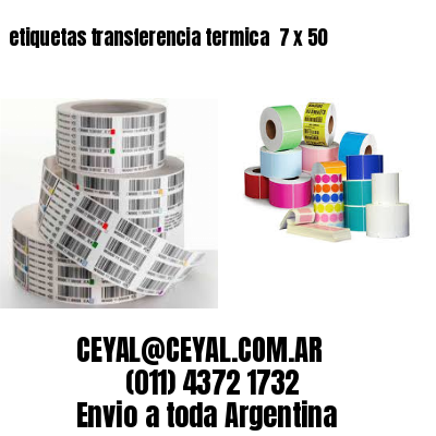 etiquetas transferencia termica  7 x 50