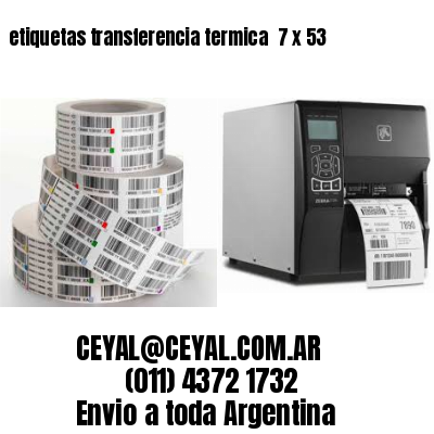 etiquetas transferencia termica  7 x 53
