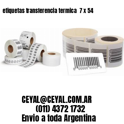 etiquetas transferencia termica  7 x 54