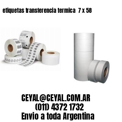 etiquetas transferencia termica  7 x 58