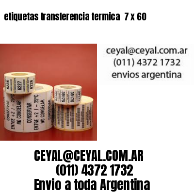 etiquetas transferencia termica  7 x 60