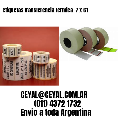 etiquetas transferencia termica  7 x 61