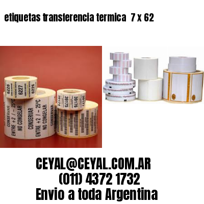 etiquetas transferencia termica  7 x 62