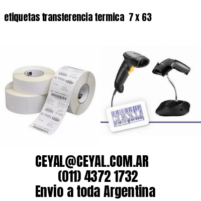 etiquetas transferencia termica  7 x 63