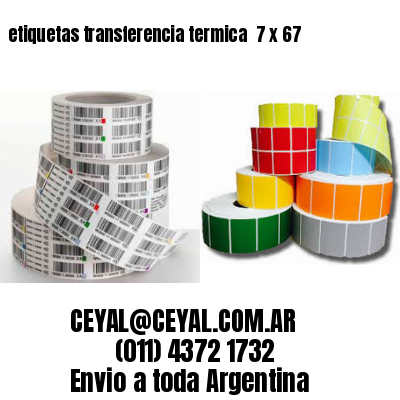 etiquetas transferencia termica  7 x 67