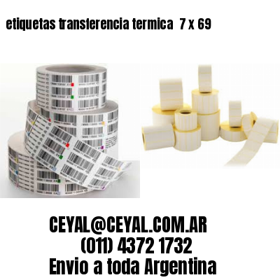 etiquetas transferencia termica  7 x 69