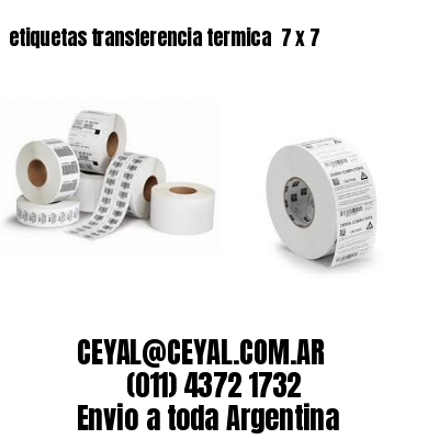 etiquetas transferencia termica  7 x 7