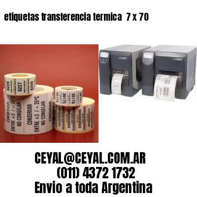 etiquetas transferencia termica  7 x 70