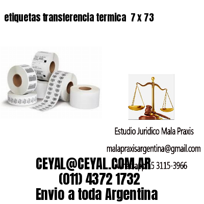 etiquetas transferencia termica  7 x 73