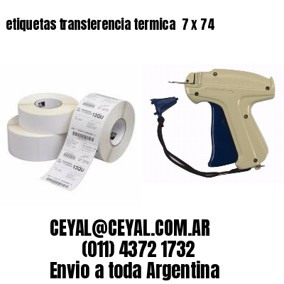 etiquetas transferencia termica  7 x 74