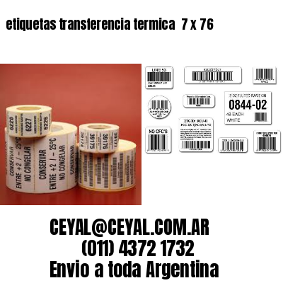 etiquetas transferencia termica  7 x 76