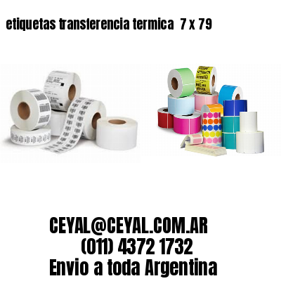 etiquetas transferencia termica  7 x 79