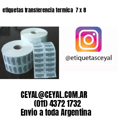 etiquetas transferencia termica  7 x 8