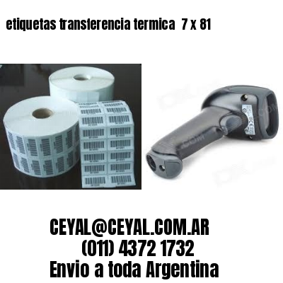 etiquetas transferencia termica  7 x 81