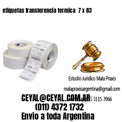 etiquetas transferencia termica  7 x 83