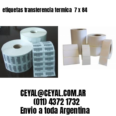 etiquetas transferencia termica  7 x 84