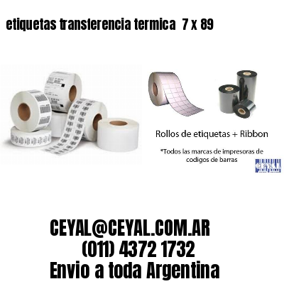 etiquetas transferencia termica  7 x 89
