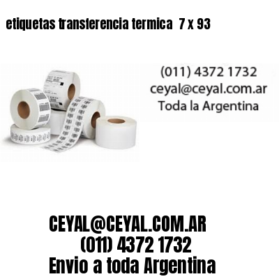 etiquetas transferencia termica  7 x 93