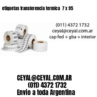 etiquetas transferencia termica  7 x 95
