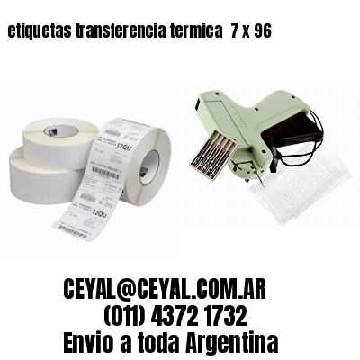 etiquetas transferencia termica  7 x 96