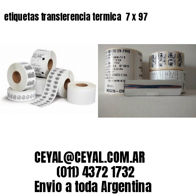 etiquetas transferencia termica  7 x 97