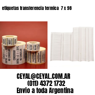 etiquetas transferencia termica  7 x 98