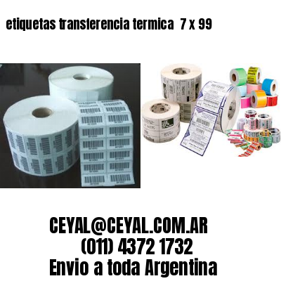 etiquetas transferencia termica  7 x 99