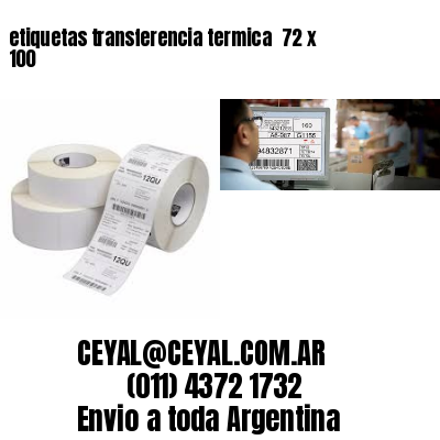 etiquetas transferencia termica  72 x 100