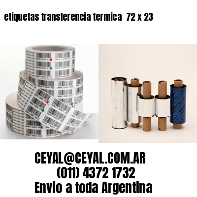 etiquetas transferencia termica  72 x 23