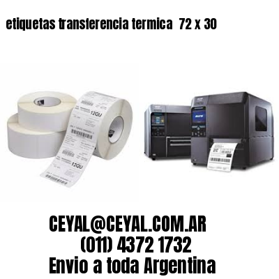 etiquetas transferencia termica  72 x 30
