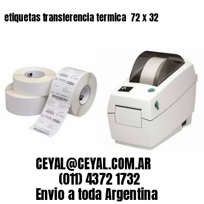 etiquetas transferencia termica  72 x 32
