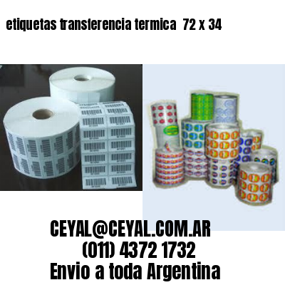 etiquetas transferencia termica  72 x 34