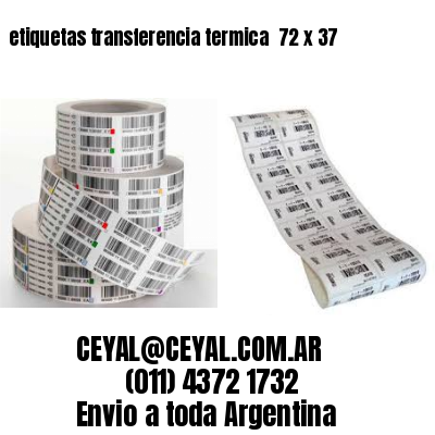 etiquetas transferencia termica  72 x 37
