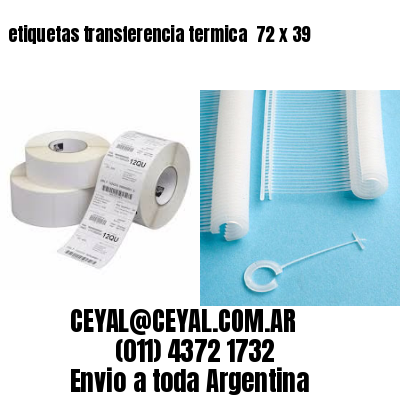 etiquetas transferencia termica  72 x 39