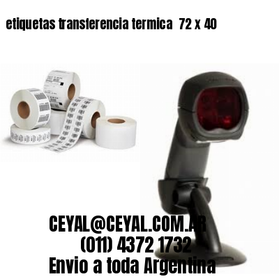 etiquetas transferencia termica  72 x 40