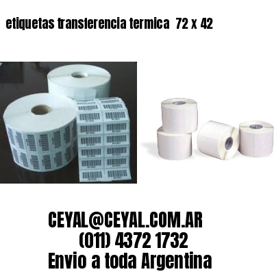 etiquetas transferencia termica  72 x 42