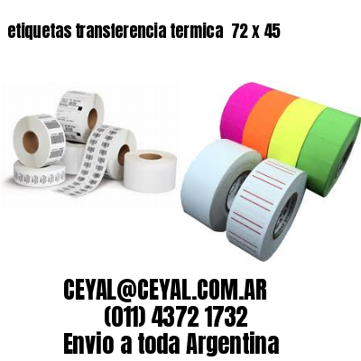 etiquetas transferencia termica  72 x 45