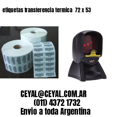 etiquetas transferencia termica  72 x 53