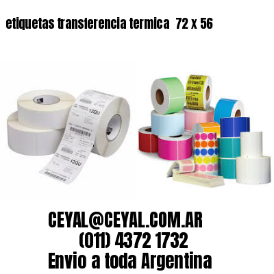 etiquetas transferencia termica  72 x 56