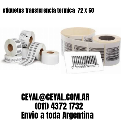 etiquetas transferencia termica  72 x 60