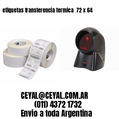 etiquetas transferencia termica  72 x 64