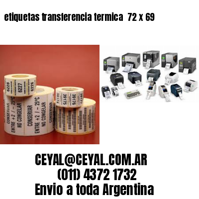 etiquetas transferencia termica  72 x 69