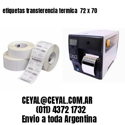 etiquetas transferencia termica  72 x 70