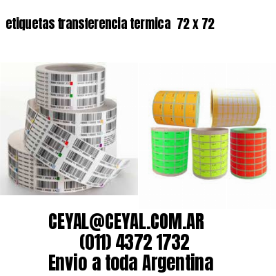 etiquetas transferencia termica  72 x 72