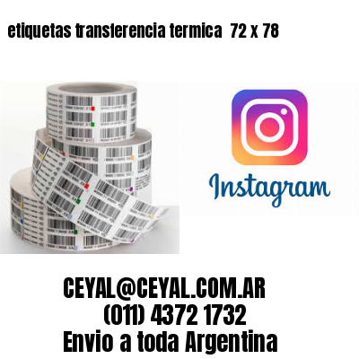 etiquetas transferencia termica  72 x 78