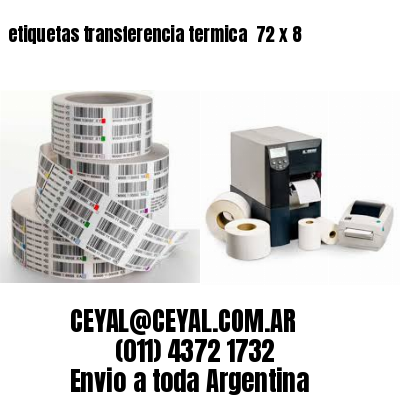 etiquetas transferencia termica  72 x 8