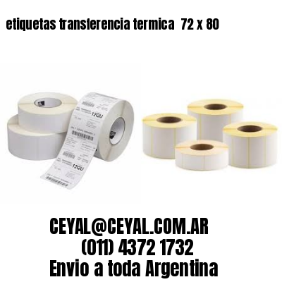 etiquetas transferencia termica  72 x 80