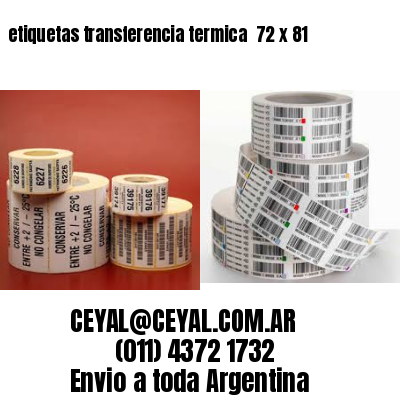 etiquetas transferencia termica  72 x 81
