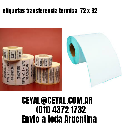 etiquetas transferencia termica  72 x 82