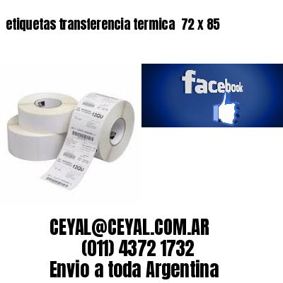 etiquetas transferencia termica  72 x 85